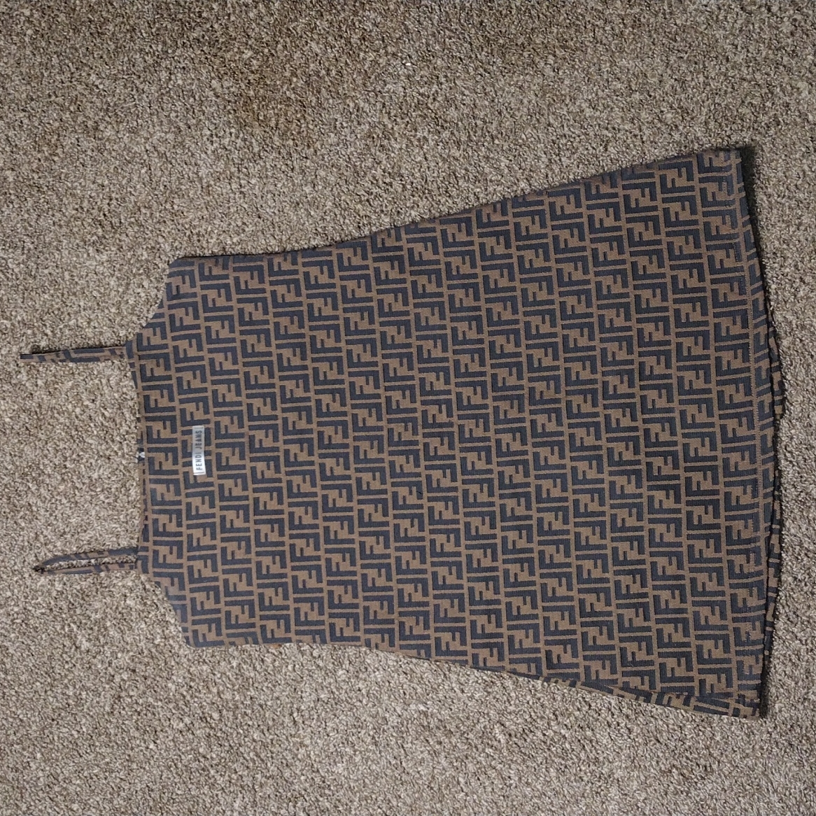 Vintage Rare 90s Fendi Jeans Monogram Dress